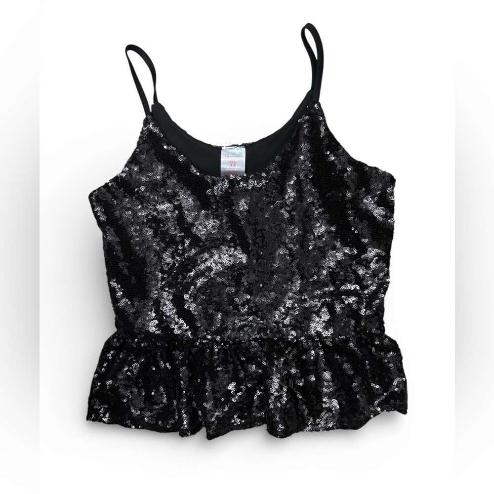 No Boundaries Black Sequin Camisole